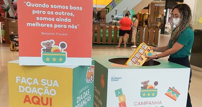 Shoppings da Aliansce Sonae promovem campanha de arrecadação de brinquedos