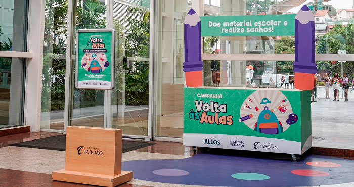 Volta às Aulas: shoppings da ALLOS arrecadam materiais escolares em todo o Brasil para doação a crianças carentes